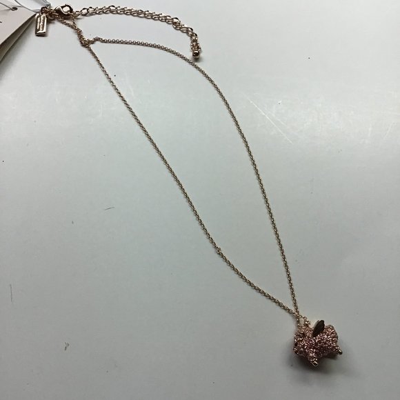 Kate Spade New Pink Flying Pig Necklace - Picture 1 of 4